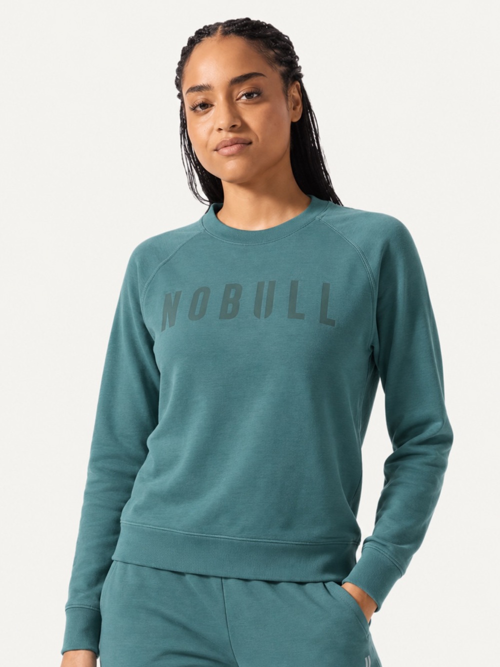 Nobull Women’s Crewneck Sweatshirt Size Small Seafoam